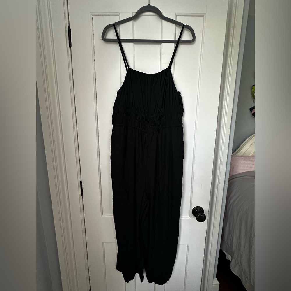 Old Navy Black Elastic Waist Jumpsuit